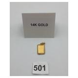 CREDIT SUISSE 5G FINE GOLD 999.9 INGOT PENDANT,