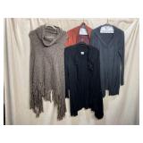 COLDWATER CREEK FRINGE PONCHO, COLDWATER CREEK