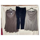 DENIM 24/7 BROWN FAUX SUEDE SKIRT, STYLE & CO.