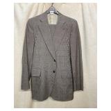 LARRIMORS MENS SUIT, WOOL, HOUNDSTOOTH CHECK