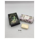 RUSSIAN LACQUER BOX, SNOW MAIDEN THEME,