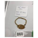 10K GOLD-FILLED MEDICAL ALERT BRACELET, OVAL
