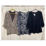 MAGGIE BARNES LEOPARD PRINT BLOUSE, SLINKY BRAND