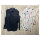 DANIEL CLEARY ULTRASUEDE MILITARY STYLE SHIRT,