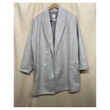 PUREJILL DOUBLE-BREASTED COAT, LIGHT GREY,