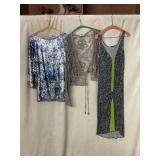 ALBERTO MAKALI SEQUINED TOP, SUSIC LACE CARDIGAN,