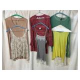 ASSORTED LADIES TOPS, INCLUDES AUGUST SILK KNIT