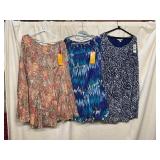 RUBY RD. AND JM COLLECTION SKIRTS, COTTON AND