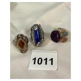 THREE STERLING RINGS, TWO ARE SILPADA DESIGN