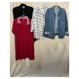 ASSORTED WOMENS TOPS AND JACKET, INCLUDES D&CO