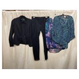 WHITE HOUSE BLACK MARKET BLAZER AND PANTS, BAR
