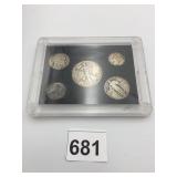 US COIN SET, 1945 WALKING LIBERTY HALF DOLLAR,