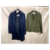 HAUBER FASHION NAVY TRENCH COAT, DONCASTER OLIVE
