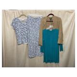 J.JILL STRIPED TOP & SKIRT SET, LAUREN RALPH