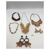 ASSORTED BEADED NECKLACES AND EARRINGS,