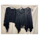 WHITE HOUSE BLACK MARKET, ASSORTED BLACK KNIT