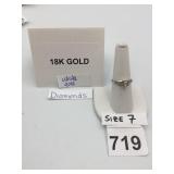 18K WHITE GOLD DIAMOND ENGAGEMENT RING, ROUND