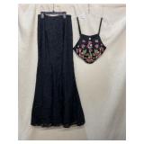 ELLIE WILDE BY MON CHERI TWO-PIECE GOWN, LACE