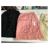 EVAN-PICONE TAILORED SKIRTS, PINK TWEED AND CREAM