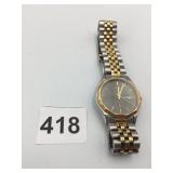 CITIZEN QUARTZ WATCH, TWO-TONE METAL BAND, GREY