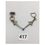 EQUESTRIAN THEMED ACCESSORY, METAL STIRRUP FORM,