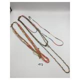 MULTISTRAND BEADED NECKLACES, ASSORTED COLORS,