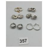 METAL EARRING ASSORTMENT, VARIOUS STYLES, CLIP-ON