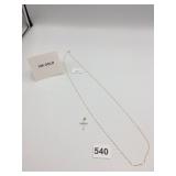 14K GOLD CHAIN NECKLACE W/ CROSS PENDANT,