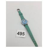 SNOOPY CHARACTER WATCH, BLUE DIAL, SILVER-TONE