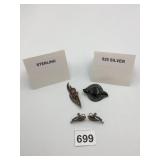 STERLING SILVER JEWELRY GROUP, INCLUDES ART DECO