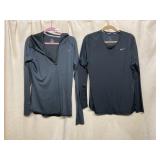 NIKE DRI-FIT GRAY HOODED PULLOVER, NIKE DRI-FIT
