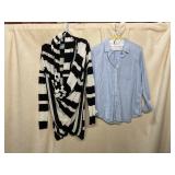 ALICE + OLIVIA STRIPED CARDIGAN, J.JILL STRIPED