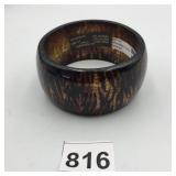 MODERN RESIN BANGLE BRACELET, TIGER STRIPE