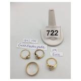 GOLD-TONE METAL RINGS, ASSORTED STYLES, INCLUDES