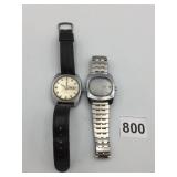 TIMEX ELECTRIC WRISTWATCHES, CHROME PLATED BASE