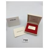 THE FRANKLIN MINT 1974 CHRISTMAS INGOT, STERLING