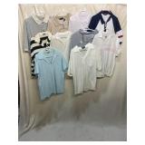 ASSORTED MENS POLO SHIRTS, VARIOUS PATTERNS,