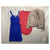 LOFT DRESS, EXPRESS CARDIGAN, LOFT UTILITY