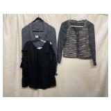 EXPRESS CARDIGAN, I HEART RONSON JACKET, LOFT