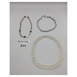 SILVER-TONE NECKLACE ASSORTMENT, INCLUDES LINK