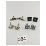 ASSORTED CUFFLINKS, INCLUDES PISTOL MOTIF, SHIP