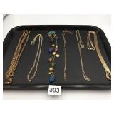 ASSORTED GOLD-TONE NECKLACES, INCLUDES