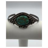 JUSTIN MORRIS STERLING SILVER CUFF BRACELET,