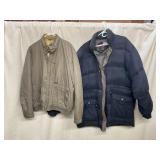 BOSTON TRADERS DOWN JACKET, NAVY, ZIP FRONT,