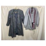 LONDON FOG FLORAL PRINT TRENCH COAT, MOD MAIER
