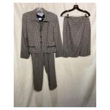 CARLISLE HOUNDSTOOTH WOOL SUIT, JACKET, PANTS,