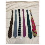 ASSORTED DESIGNER SILK NECKTIES, INCLUDES ADOLFO,