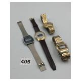 TIMEX ELECTRIC WATCH, QUINTEL LC QUARTZ WATCH,