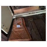 LEATHER WELDING GLOVES, METAL STRAIGHT EDGE,