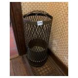 VTG METAL UMBRELLA STAND, CYLINDRICAL FORM,
